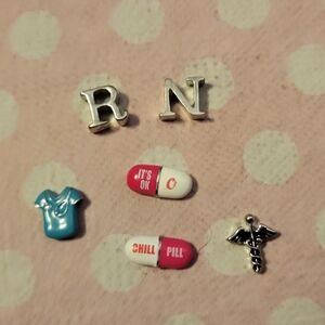 Medical Origami Owl Charm Set Of 8